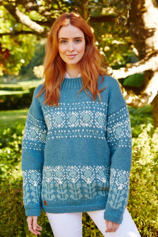 Pachamama Pentle Bay Sweater, 100% Wool, Hand Knitted , New Season