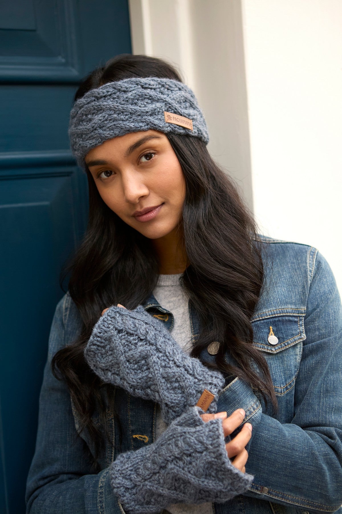 Pachamama Enniskerry Handwarmers, Hand Knitted, 100% Soft Merino Wool, Unlined