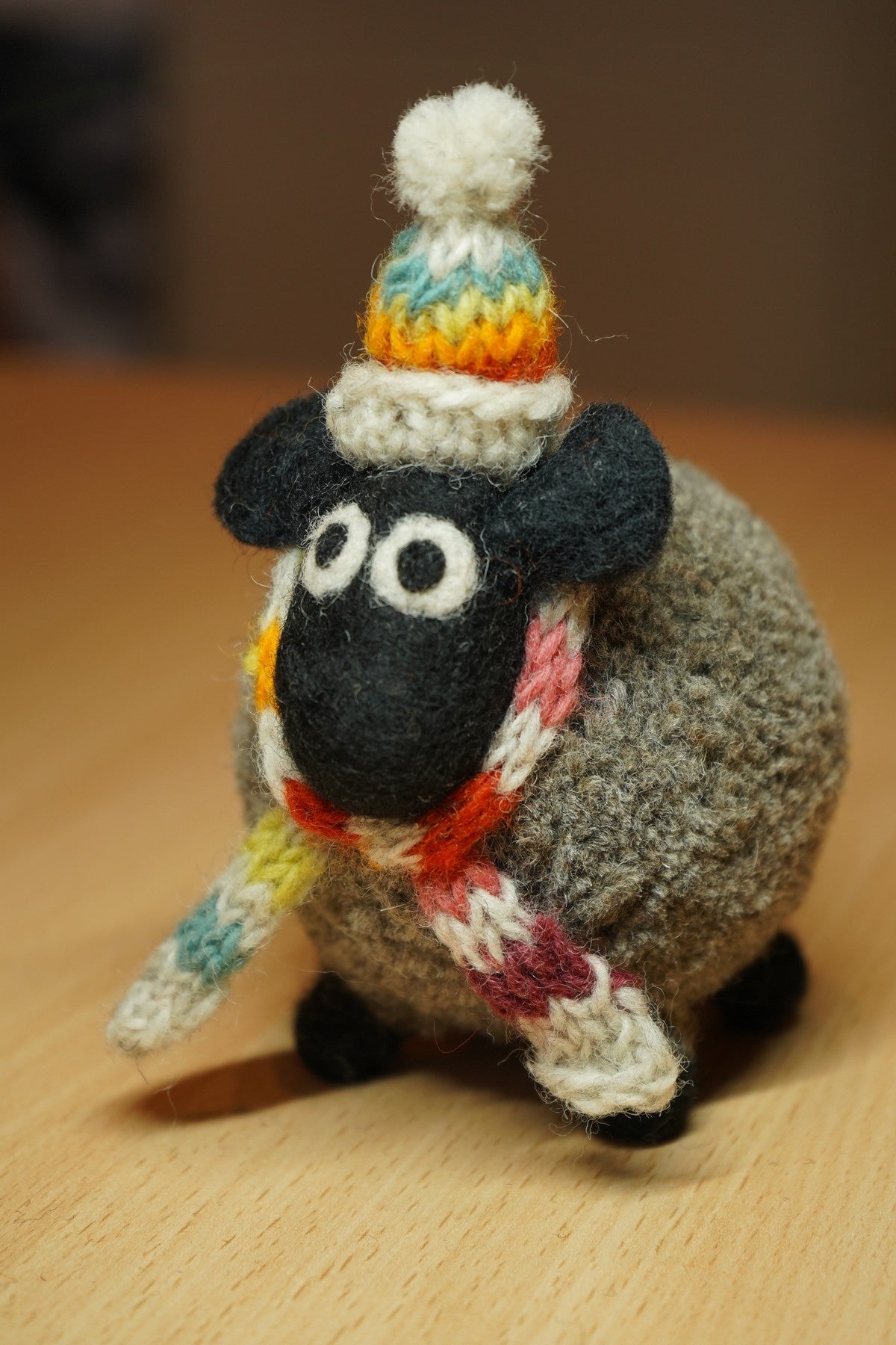 Pachamama Stuart The Lakeland Sheep Decoration, Hand Felted, Fair Trade Sourced