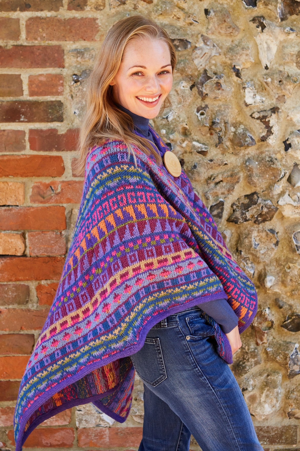 Pachamama Marrakech Wrap, 100% Wool, Handmade, Fair Trade Sourced