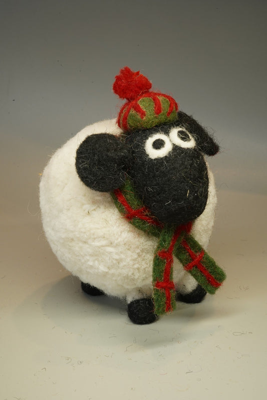 Pachamama Lorna The Highland Sheep Decoration, Hand Felted, Fair Trade Sourced