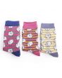 Sheep and Stripes Sock Box With 3 Pairs Of Bamboo Socks