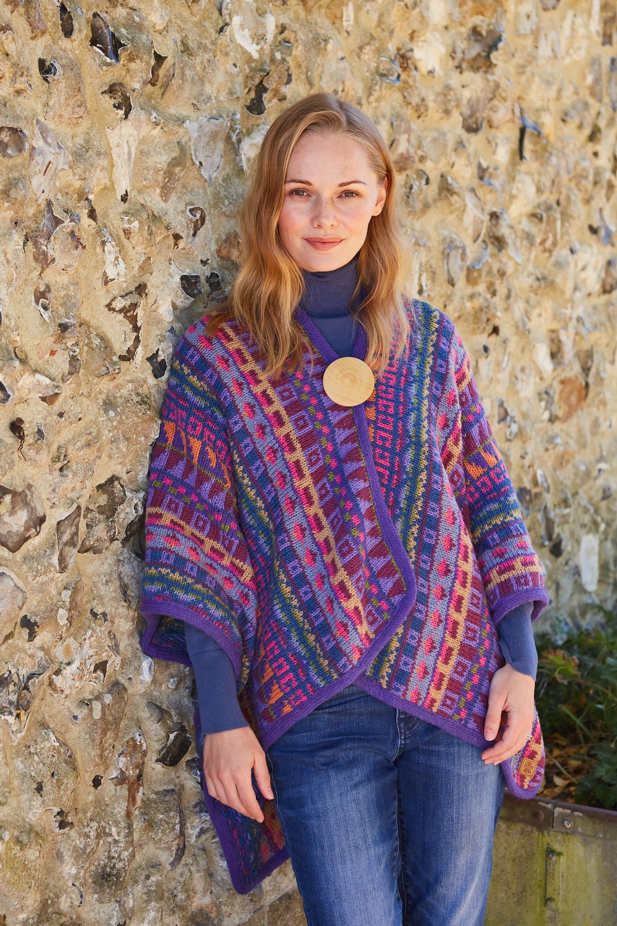 Pachamama Marrakech Wrap, 100% Wool, Handmade, Fair Trade Sourced