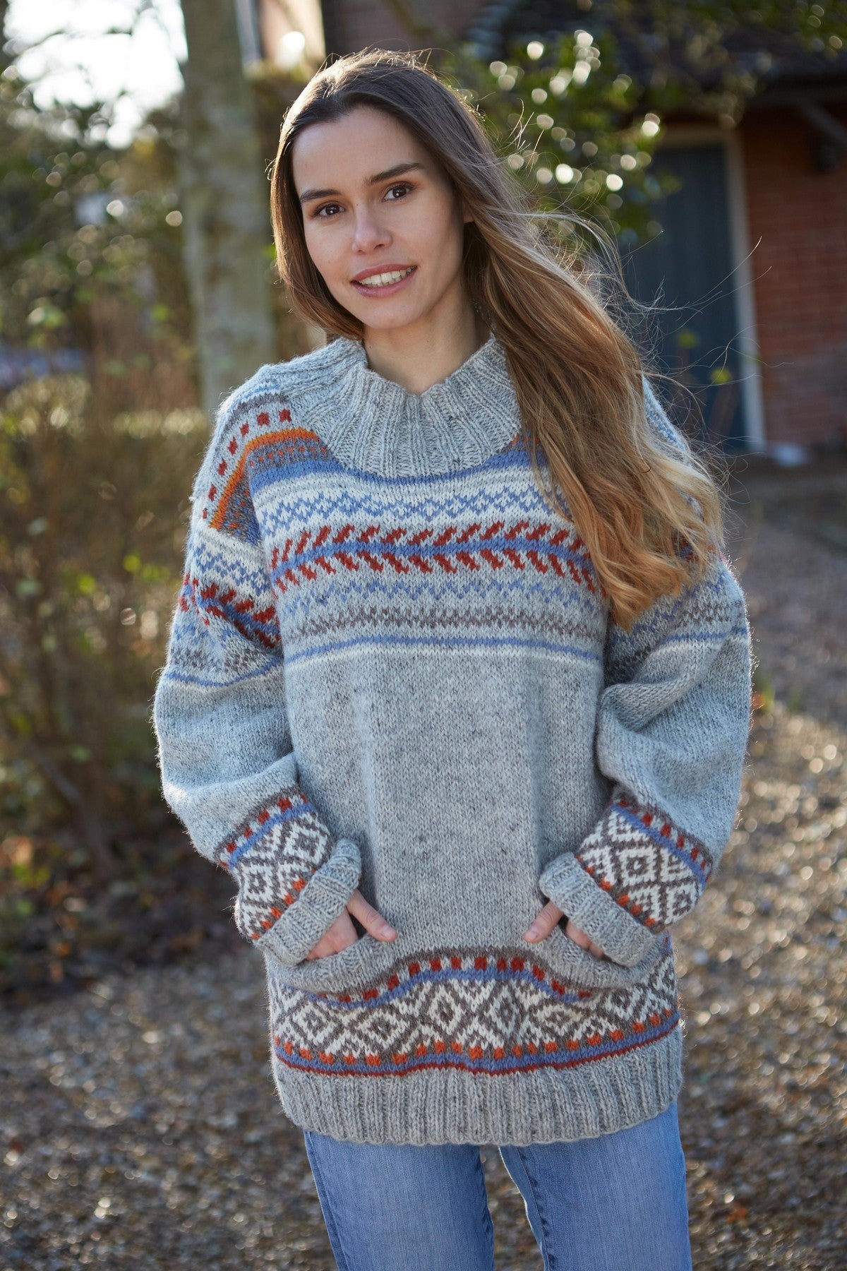 Pachamama Tikal Sweater, 100% Wool, Hand Knitted, Fair Trade Sourced