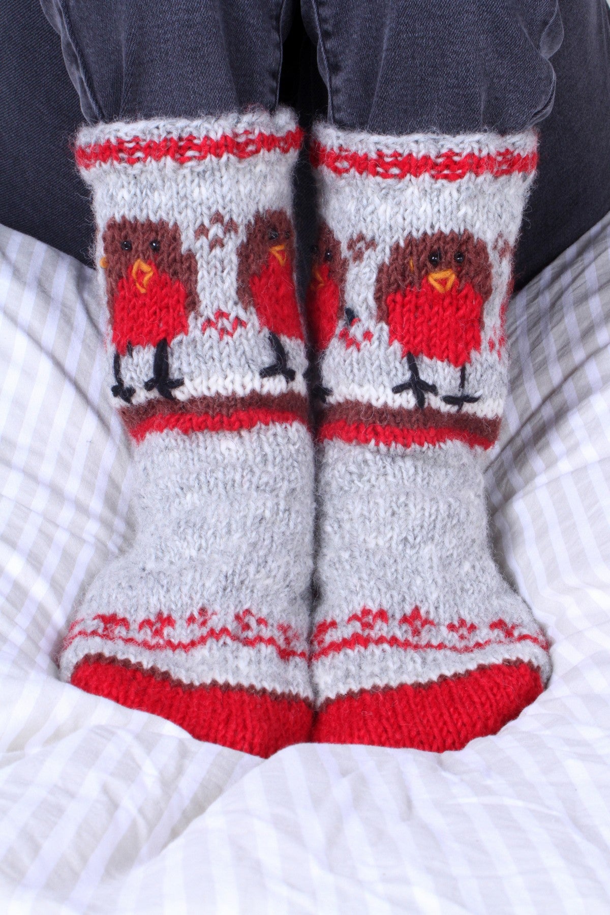 Pachamama Robin Sofa Socks , Hand Made, 100% Wool, Fair Trade Sourced