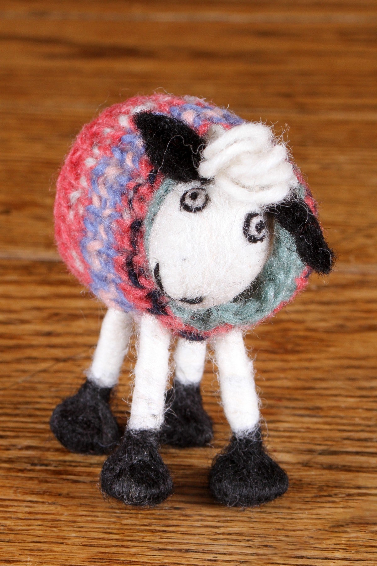 Pachamama Tank Top Tracey Sheep, Hand Felted, Fair Trade Sourced, Home Ornament