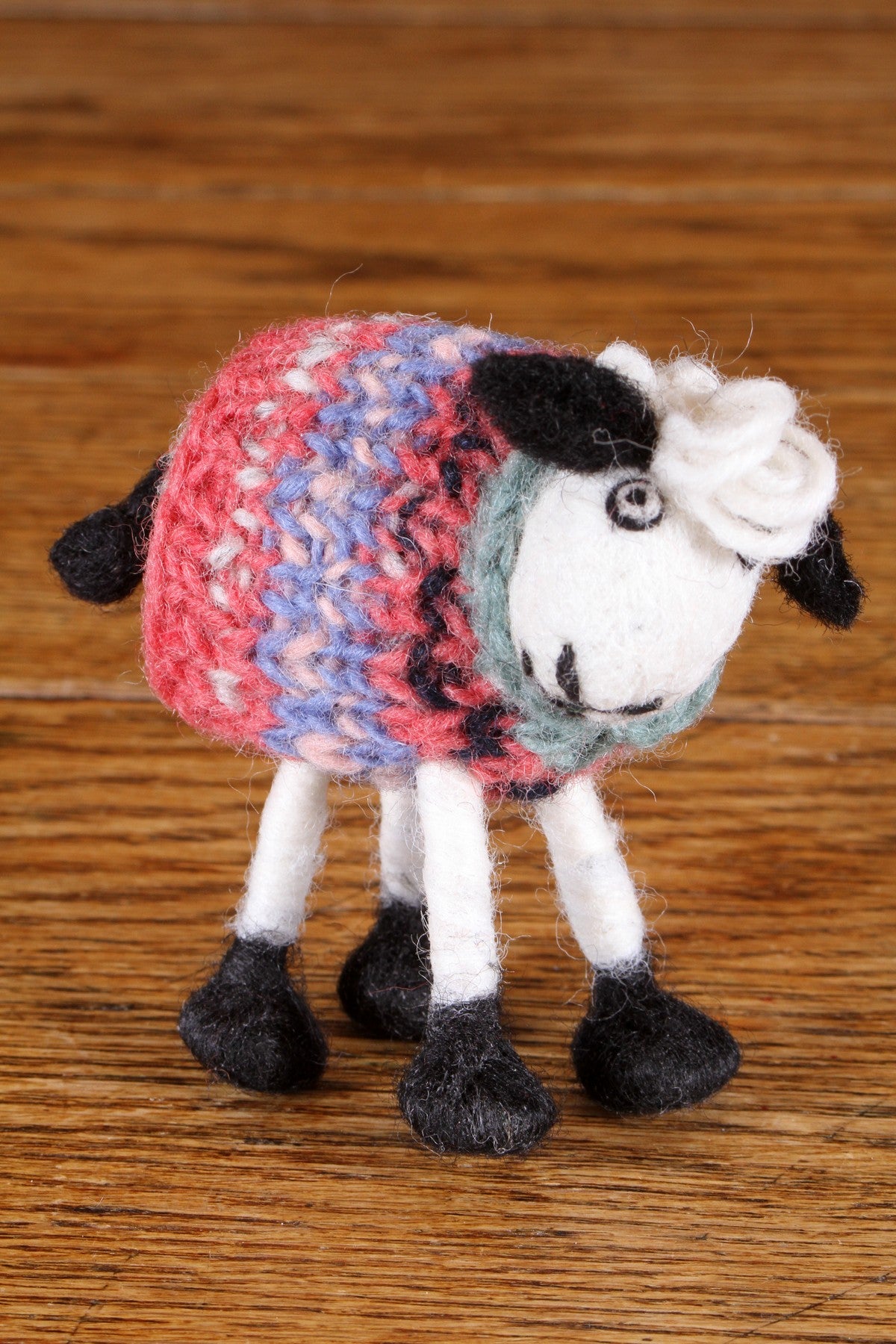 Pachamama Tank Top Tracey Sheep, Hand Felted, Fair Trade Sourced, Home Ornament