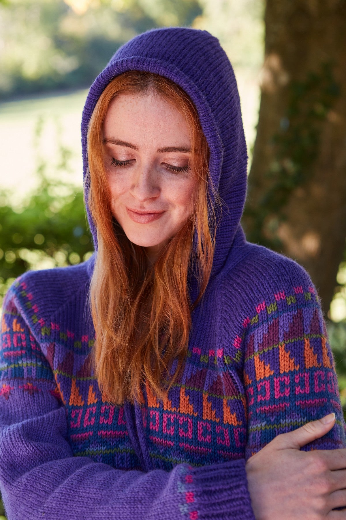 Pachamama Marrakech Kangaroo Hoody, 100% Wool, Kangaroo Pocket, Handmade