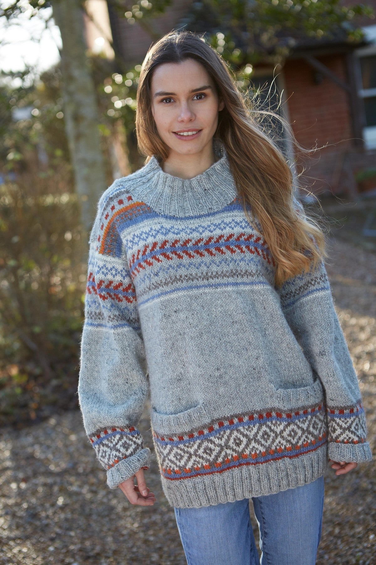 Pachamama Tikal Sweater, 100% Wool, Hand Knitted, Fair Trade Sourced