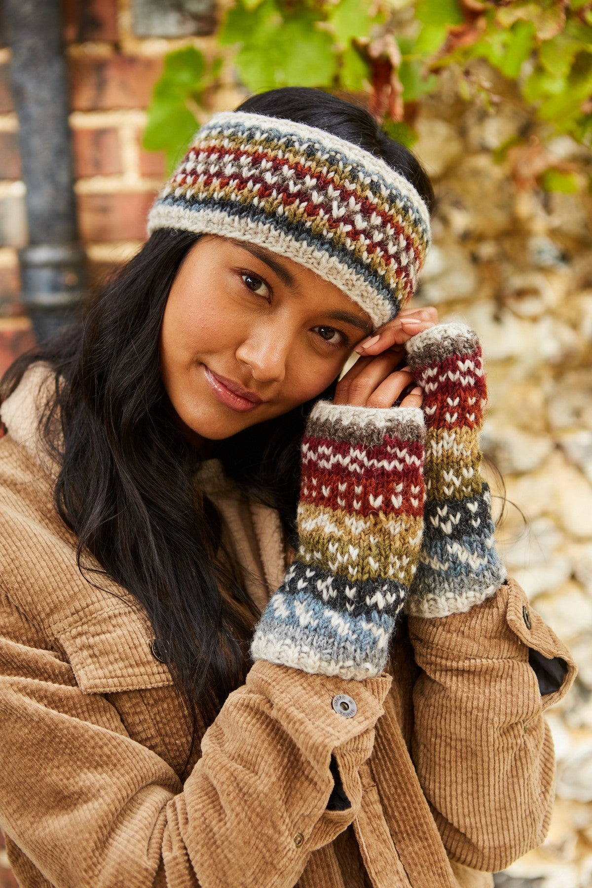 Pachamama Helmsdale Handwarmers, Hand Made, Lined, Wool, Fair Trade Sourced