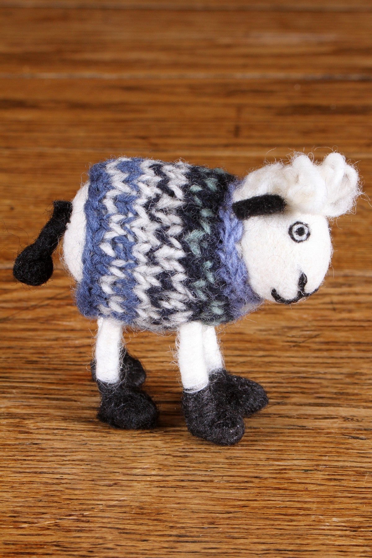 Pachamama Tank Top Trevor Sheep, Hand Felted, Fair Trade Sourced, Home Ornament