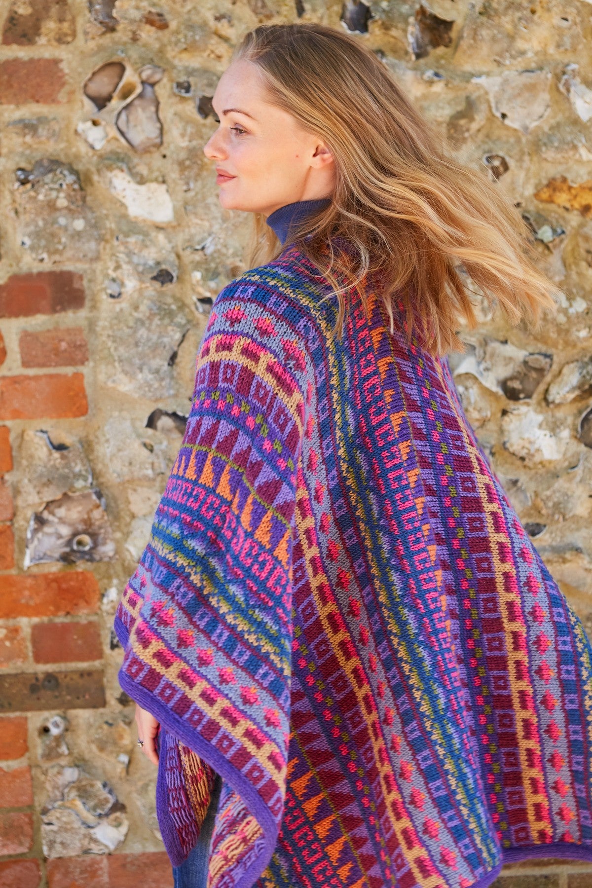 Pachamama Marrakech Wrap, 100% Wool, Handmade, Fair Trade Sourced