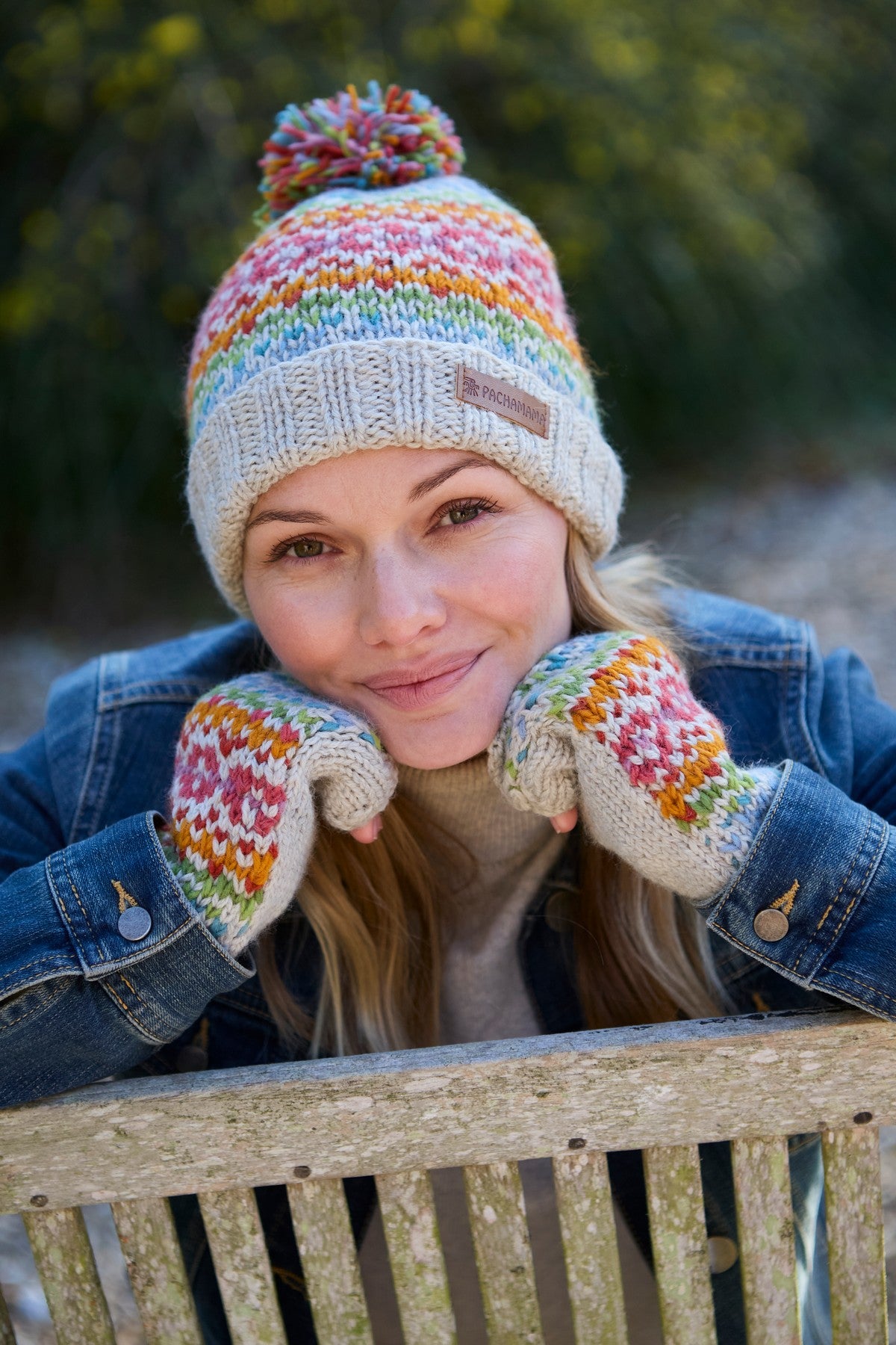 Pachamama Killarney Bobble Beanie, Hand Knitted, 100% Soft Merino Wool, Unlined