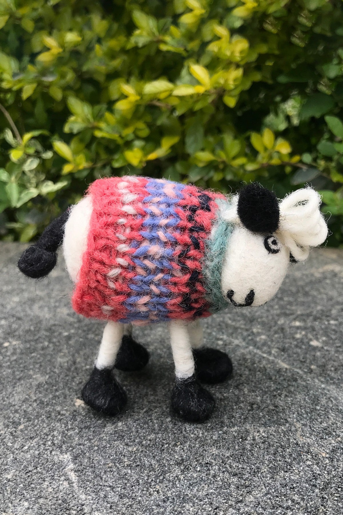 Pachamama Tank Top Tracey Sheep, Hand Felted, Fair Trade Sourced, Home Ornament