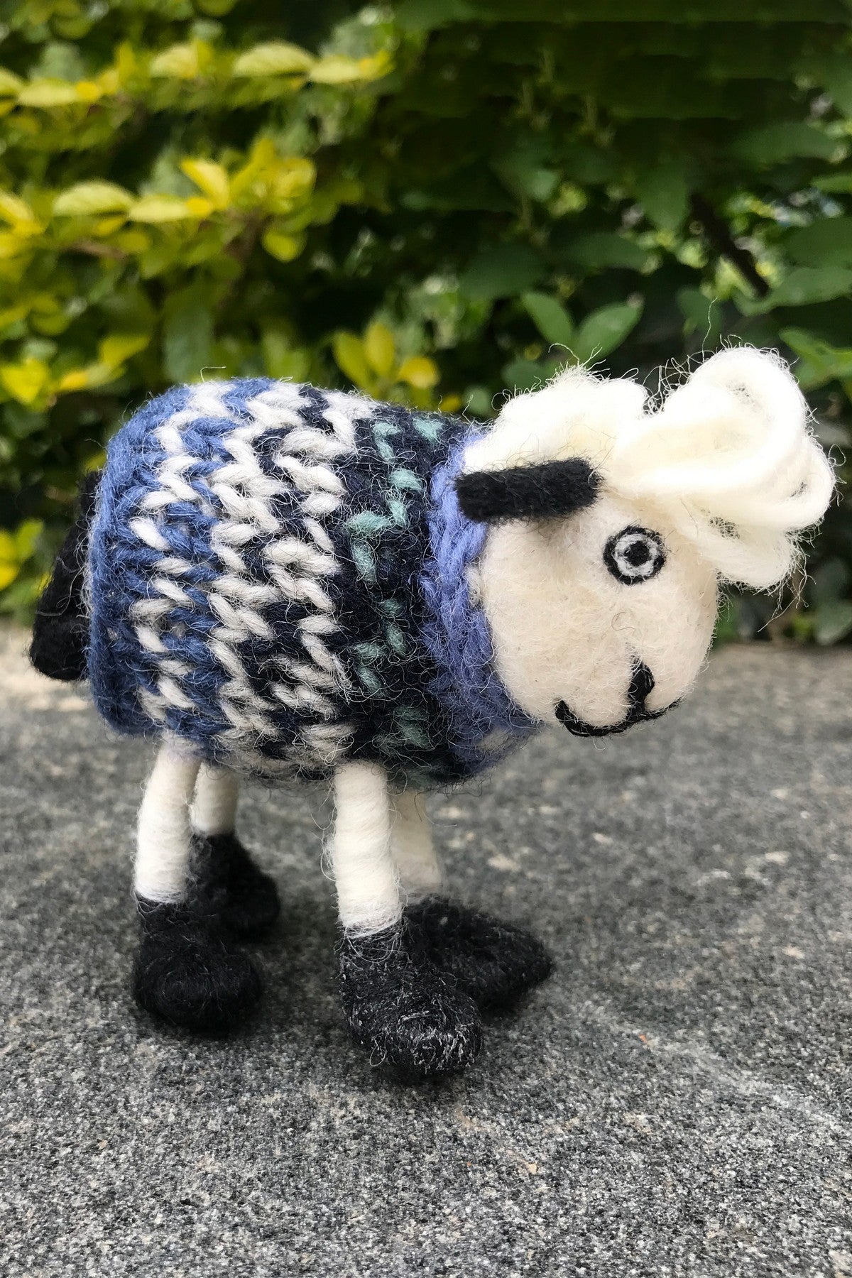 Pachamama Tank Top Trevor Sheep, Hand Felted, Fair Trade Sourced, Home Ornament