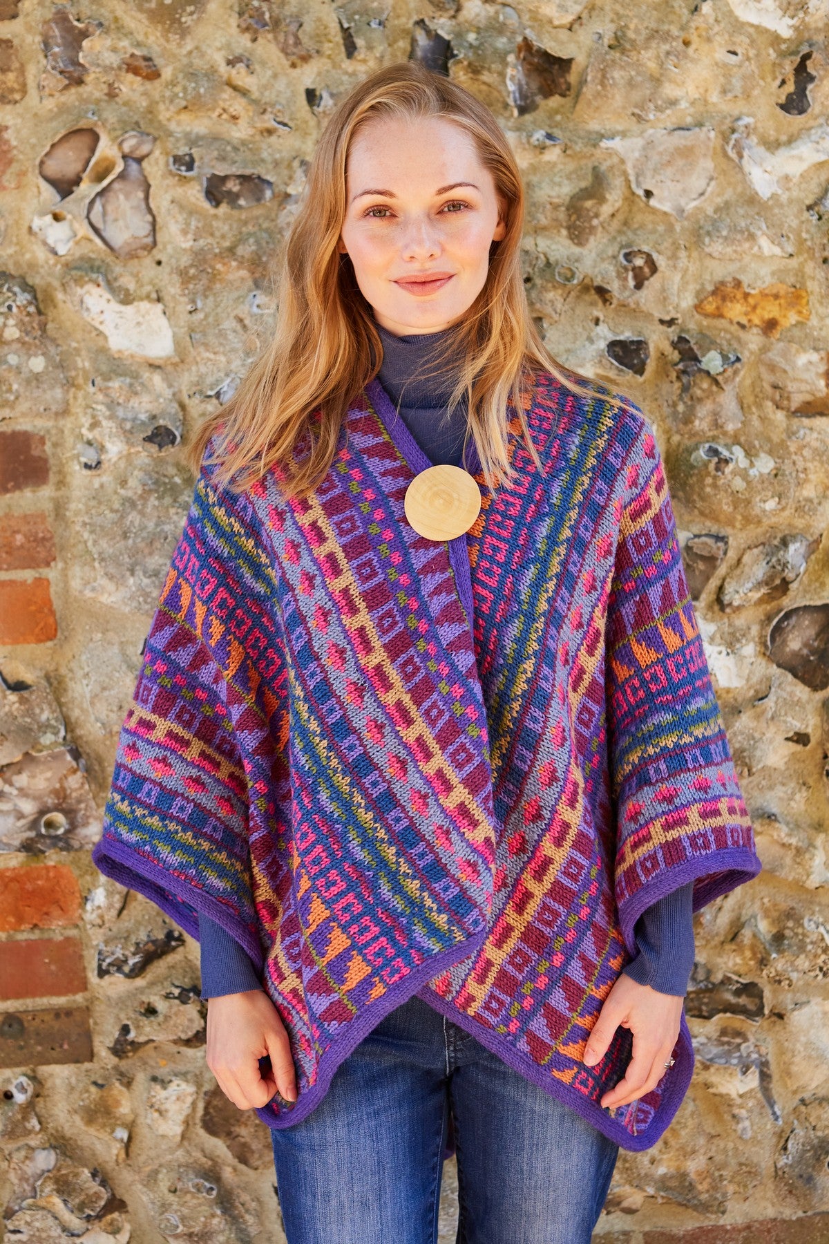 Pachamama Marrakech Wrap, 100% Wool, Handmade, Fair Trade Sourced