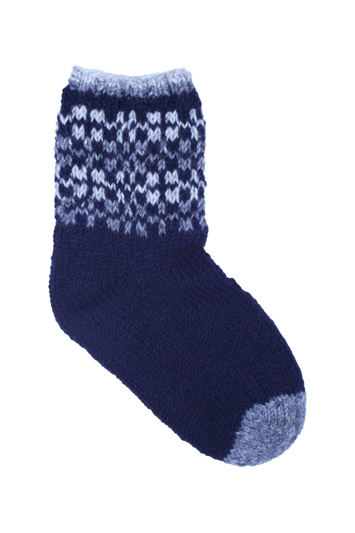 Pachamama Mens Rosslare Sofa Socks, Hand Knitted, 100% Wool, Fair Trade Sourced