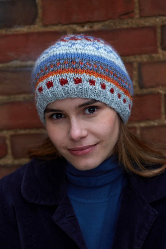 Pachamama Tikal Beanie, Multicoloured, Hand Knitted, Wool, Fair Trade Sourced