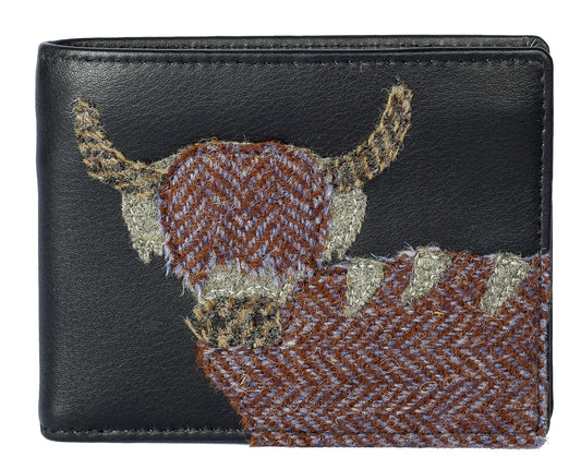 Mala Angus The Highland Cow Wallet, RFID, Premium Leather