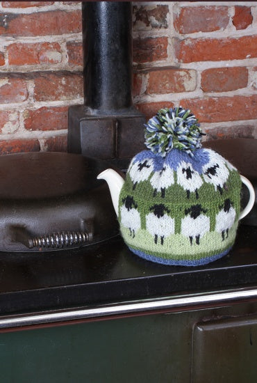 Pachamama Flock Of Sheep Tea Cosy, Fair Trade Sourced, Hand Knitted