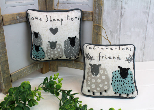 Sheep Cushion Hanger 2 Designs Indoor Hanging Decor