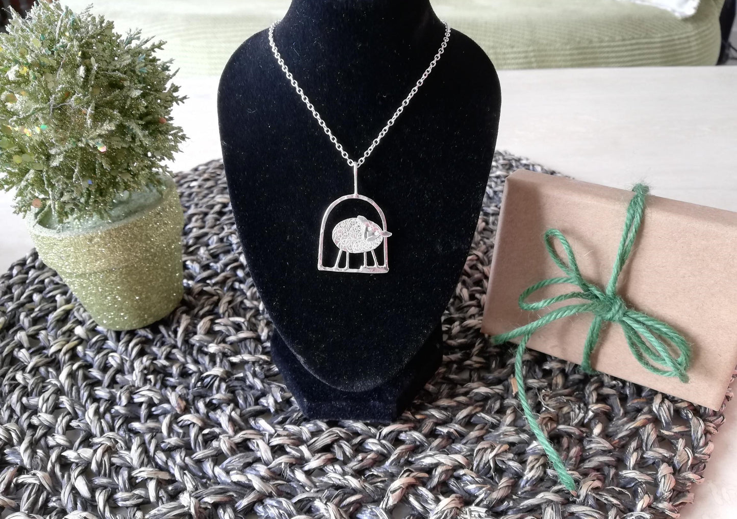 Sterling Silver Sheep Pendant, Clara, Individually Hand Crafted By Silversmith