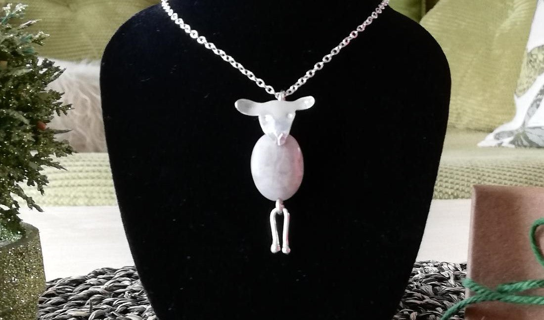 Sterling Silver Sheep Pendant, Minnie, Individually Hand Crafted By Silversmith