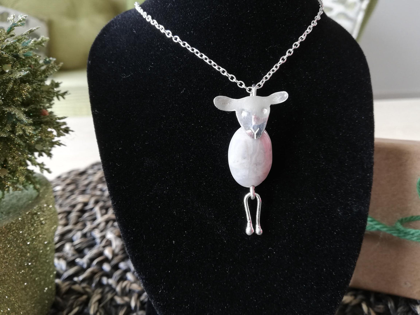 Sterling Silver Sheep Pendant, Minnie, Individually Hand Crafted By Silversmith