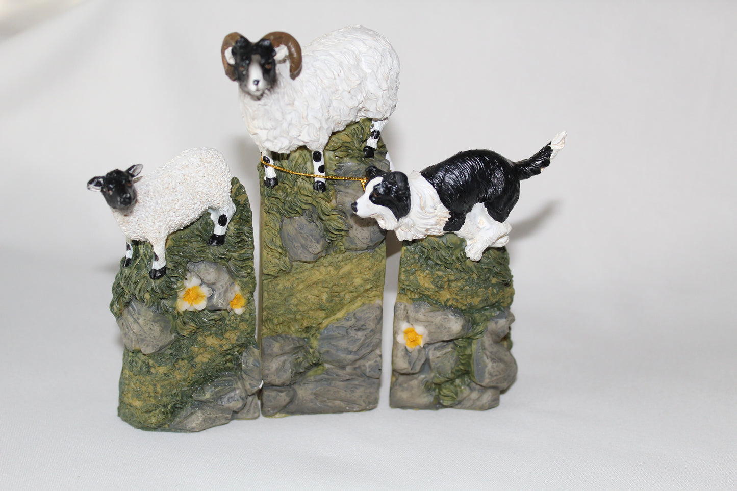 Sheepdog With Sheep Ornaments