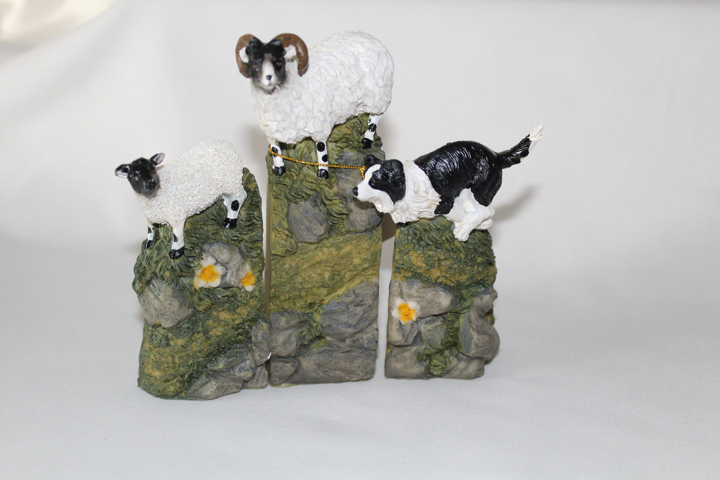 Sheepdog With Sheep Ornaments