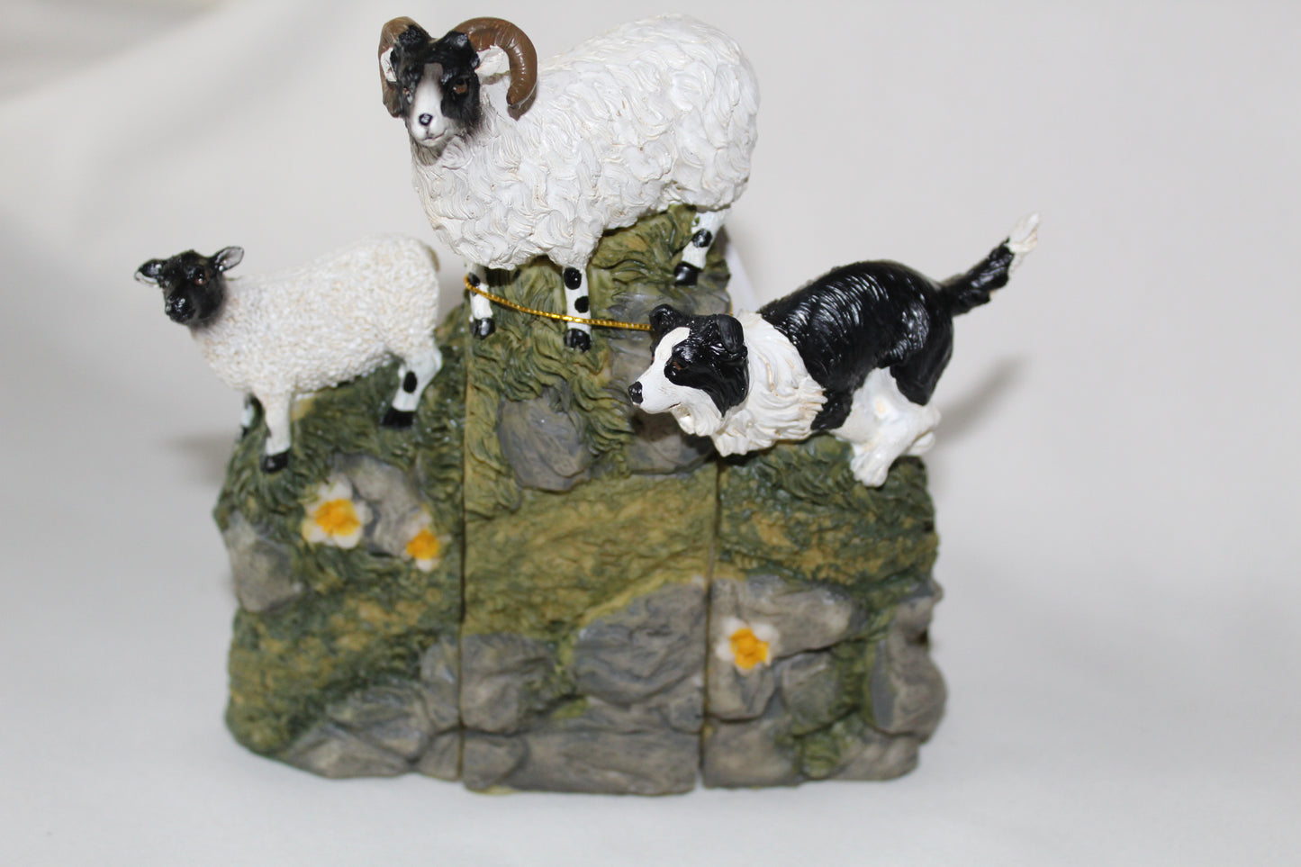 Sheepdog With Sheep Ornaments