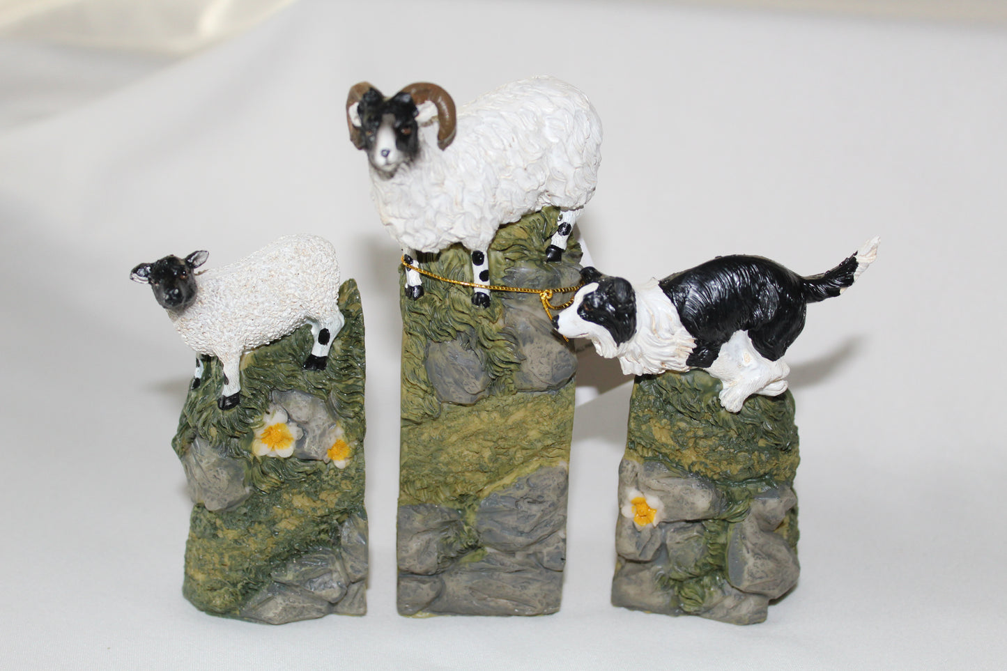 Sheepdog With Sheep Ornaments