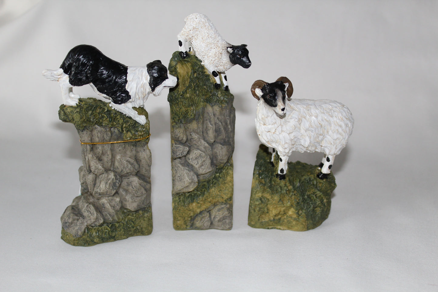 Sheepdog With Sheep Ornaments