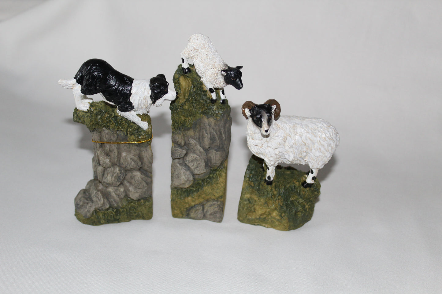 Sheepdog With Sheep Ornaments