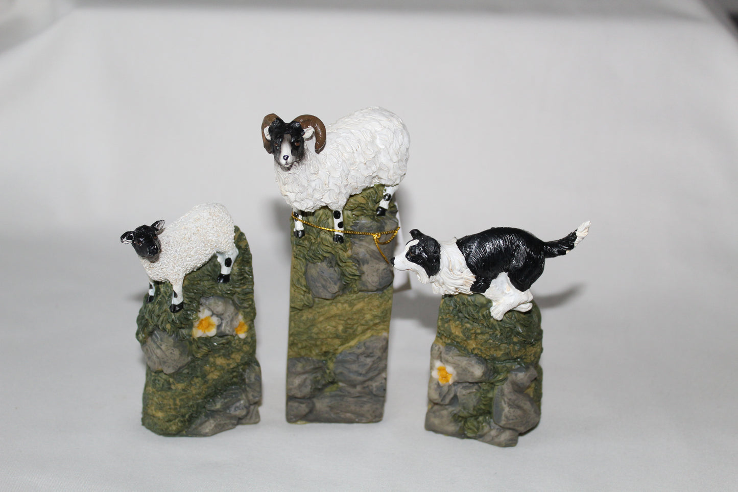 Sheepdog With Sheep Ornaments