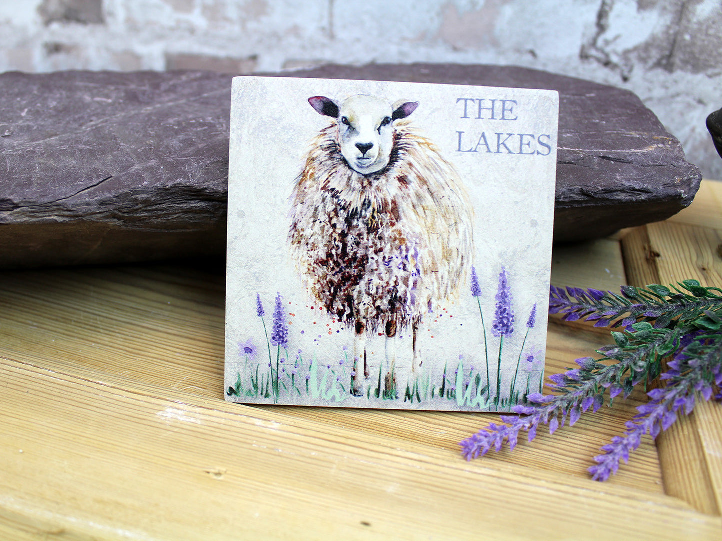 Sheep Coaster with 'The Lakes'