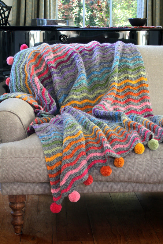 Pachamama San Clemente Throw/ Blanket , Hand Made, Fair Trade Sourced